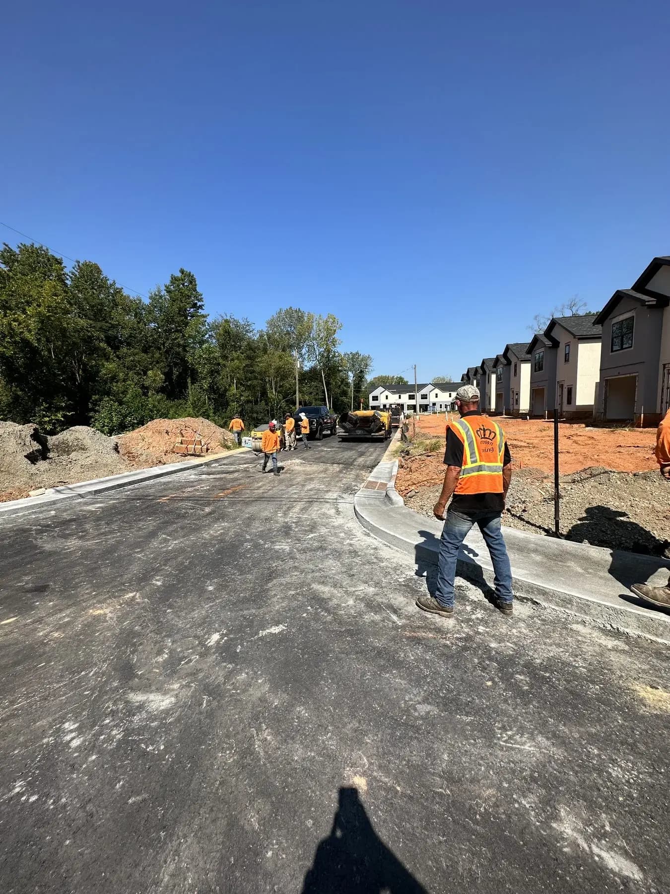 New construction paving following a completed site assessment