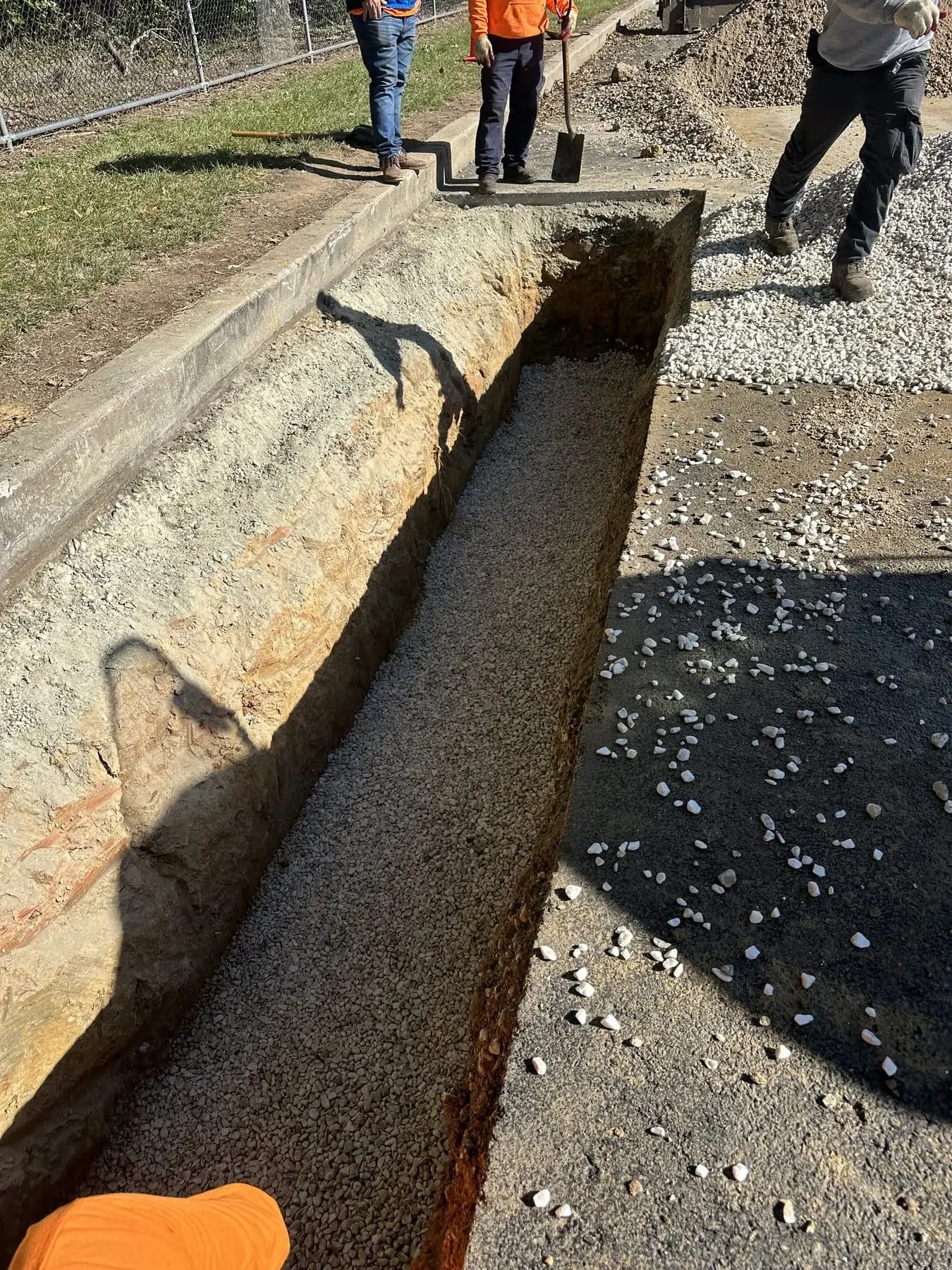 Sinkhole repair at a Public Storage site in Dundalk MD