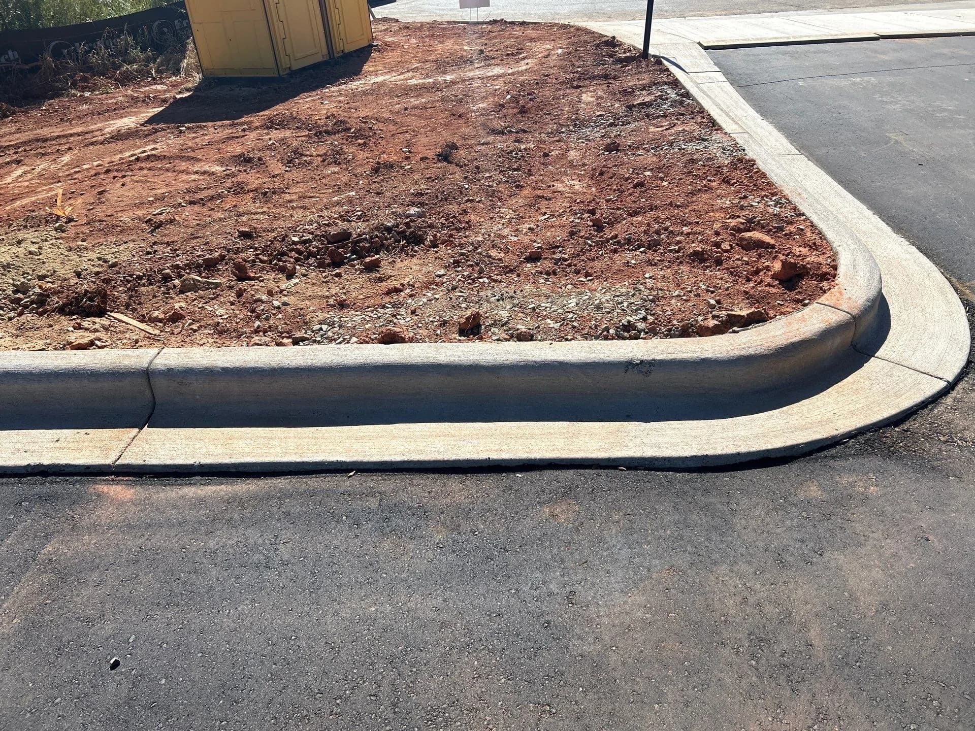 Concrete removal and replacement on a commercial site